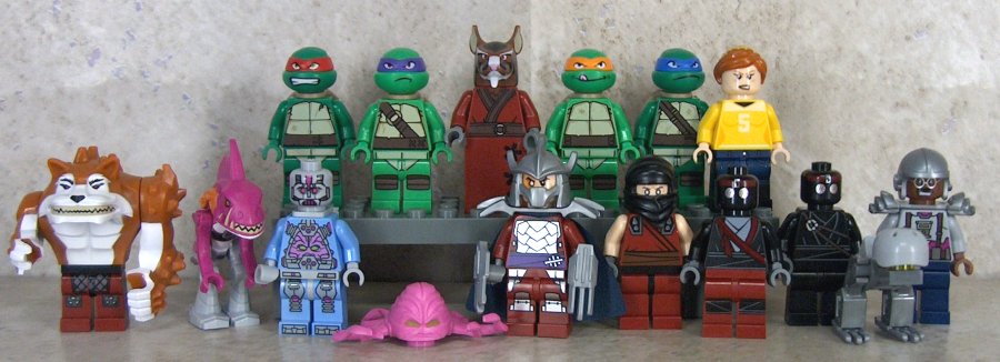 All TMNT Lego figures