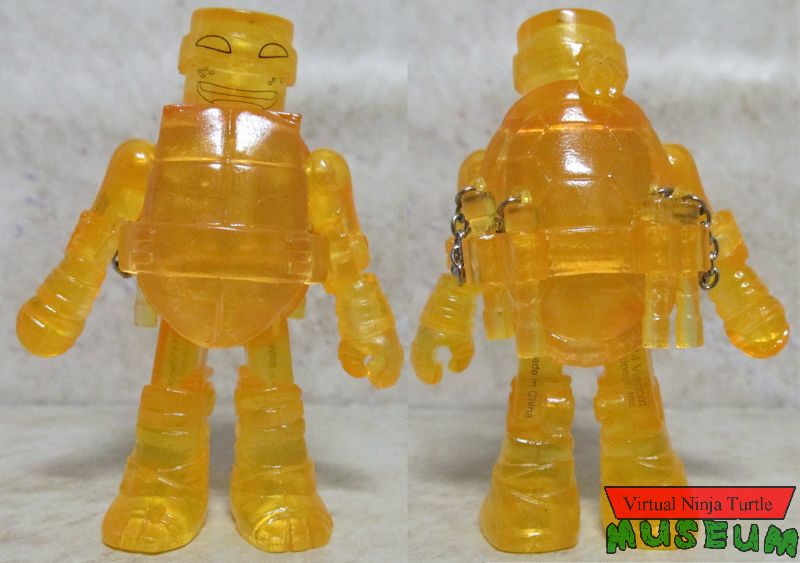 2014 SDCC Translucent Michelangelo front and back