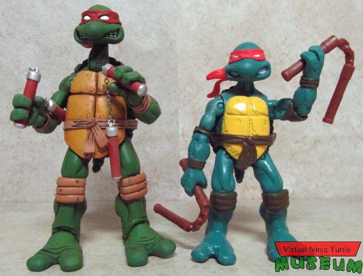 Original Comic Book Michelangelo and NECA Michelangelo