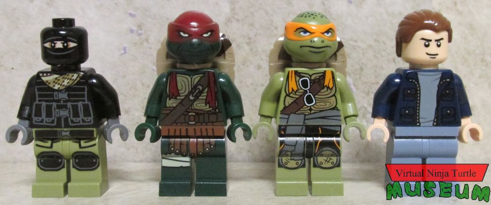 Foot Soldier, Raphael, Michelangelo and Vern