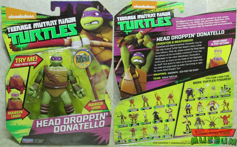 2015 card with Team TMNT sticker front and back