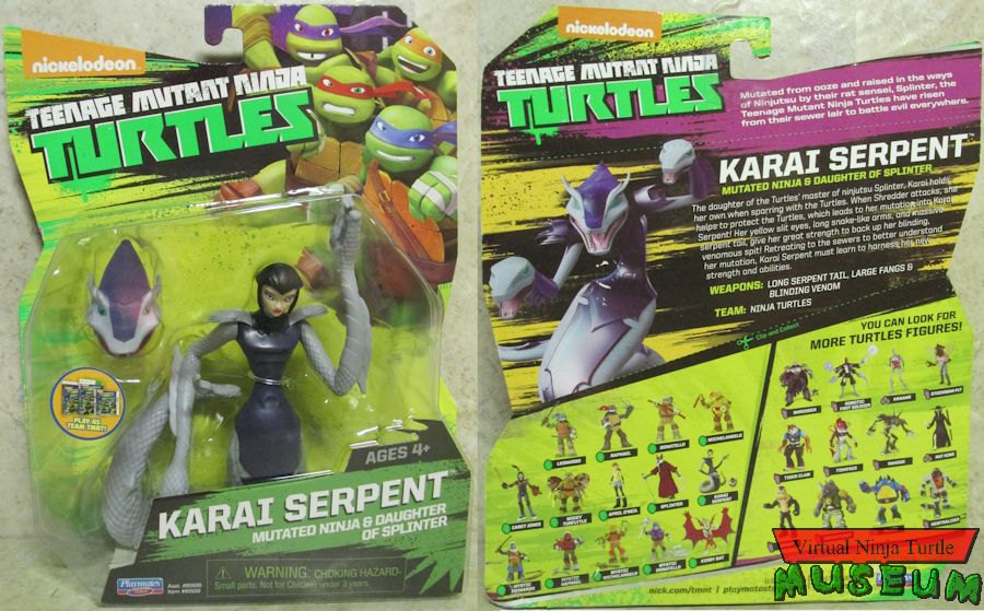 2015 card with Team TMNT sticker front and back