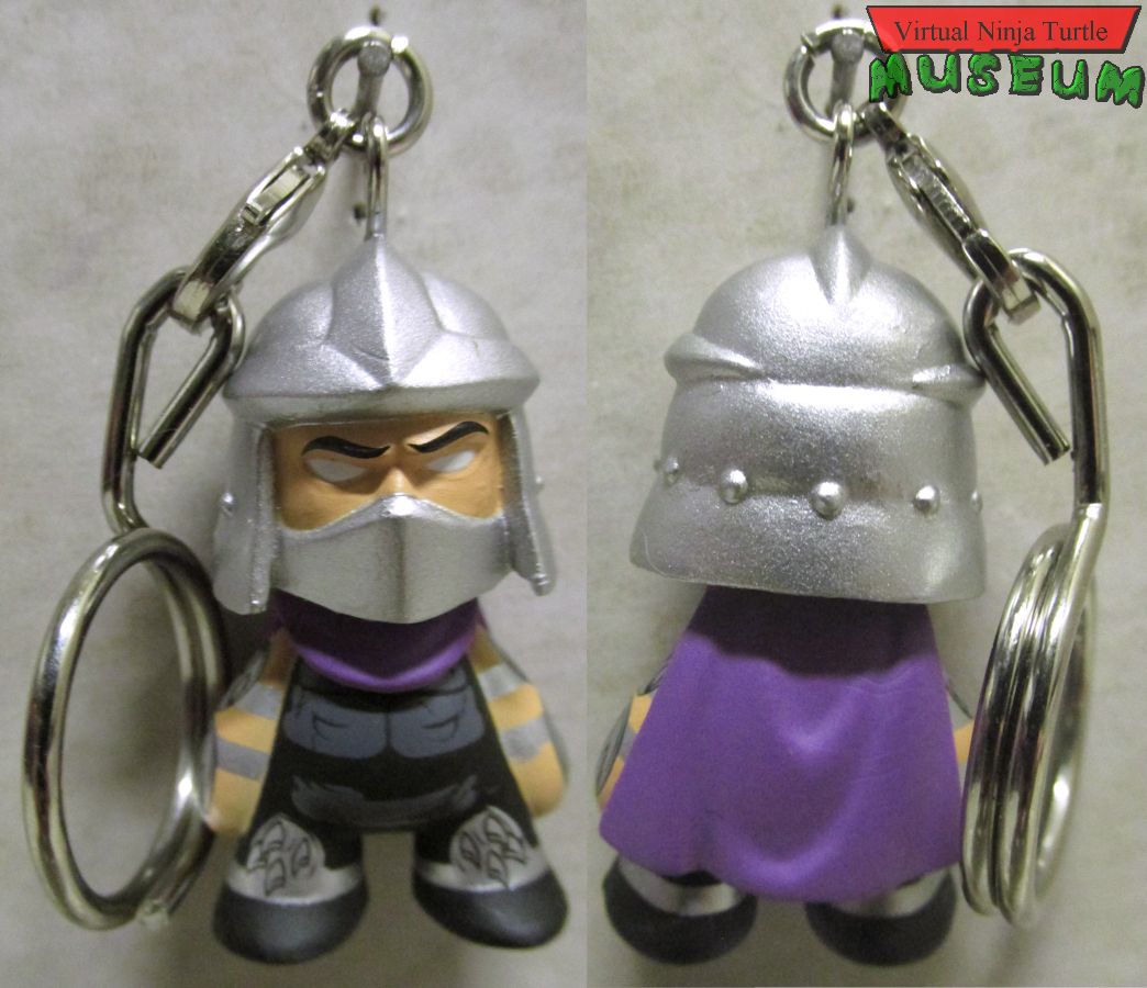 Shredder keychain front and back