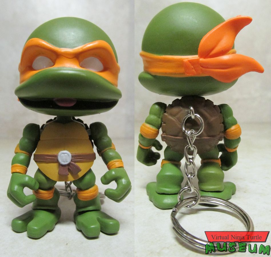 michelangelo lego keychain