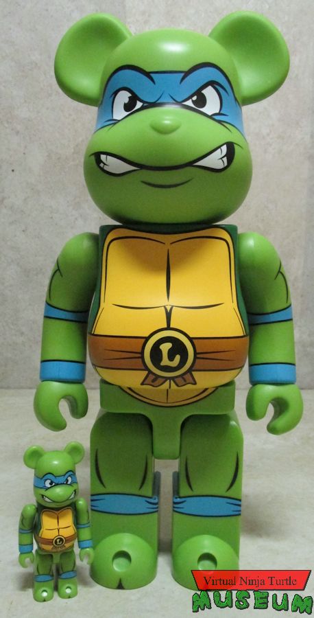 100% and 400% Leonardo Be@rbricks