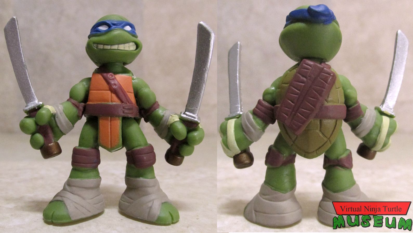 Leonardo front and back