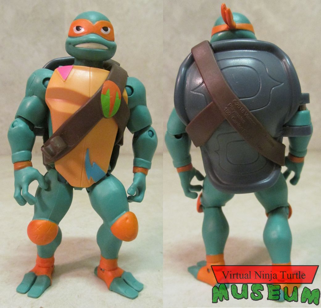 Battle Shell Michelangelo front and back