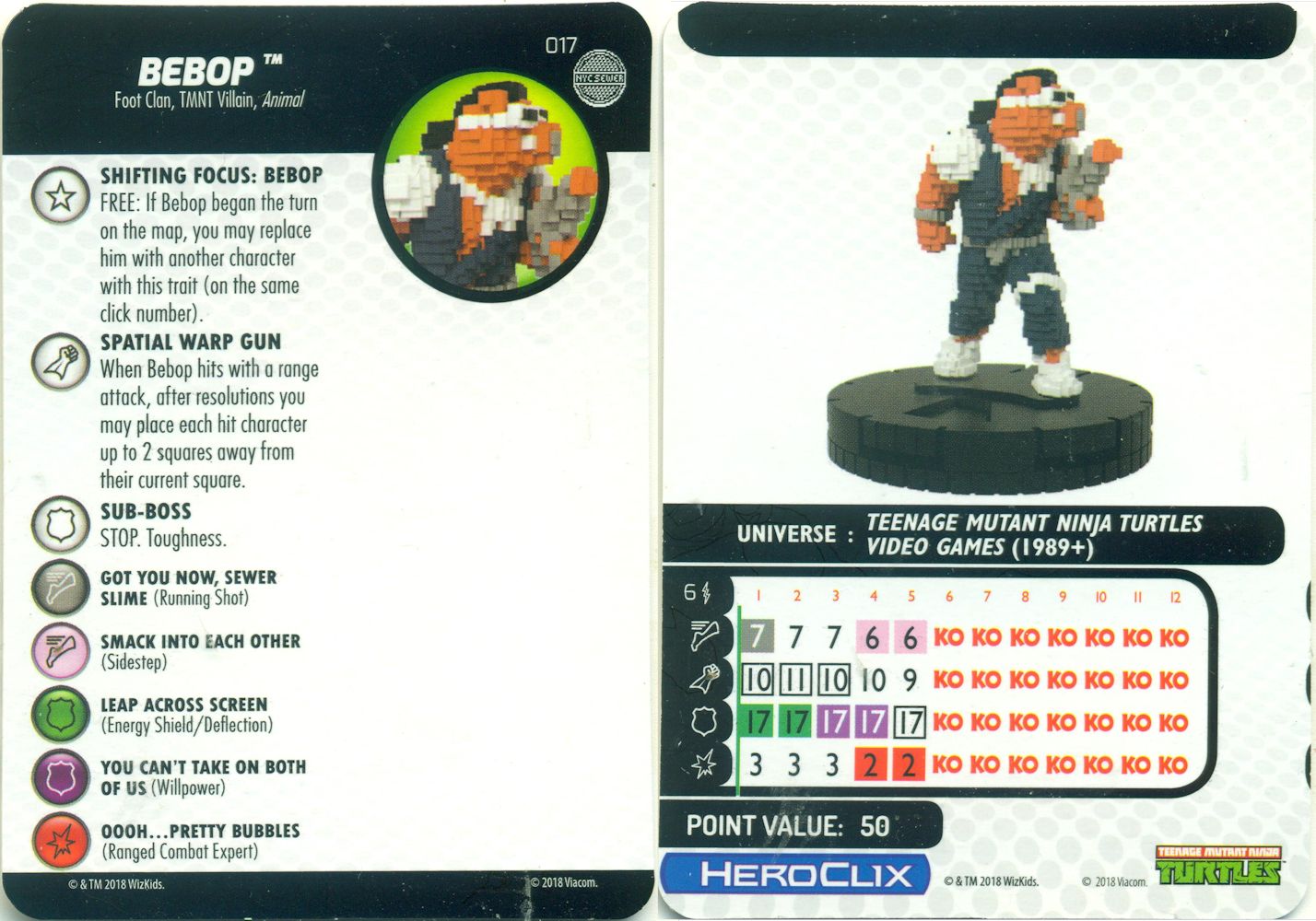 game card front and back