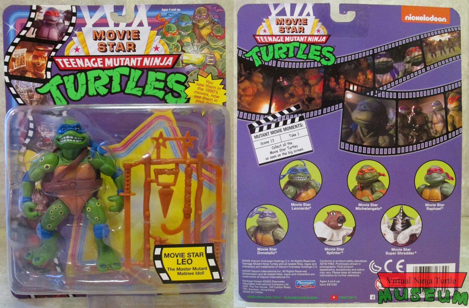 Movie Star Leonardo MOC front and back