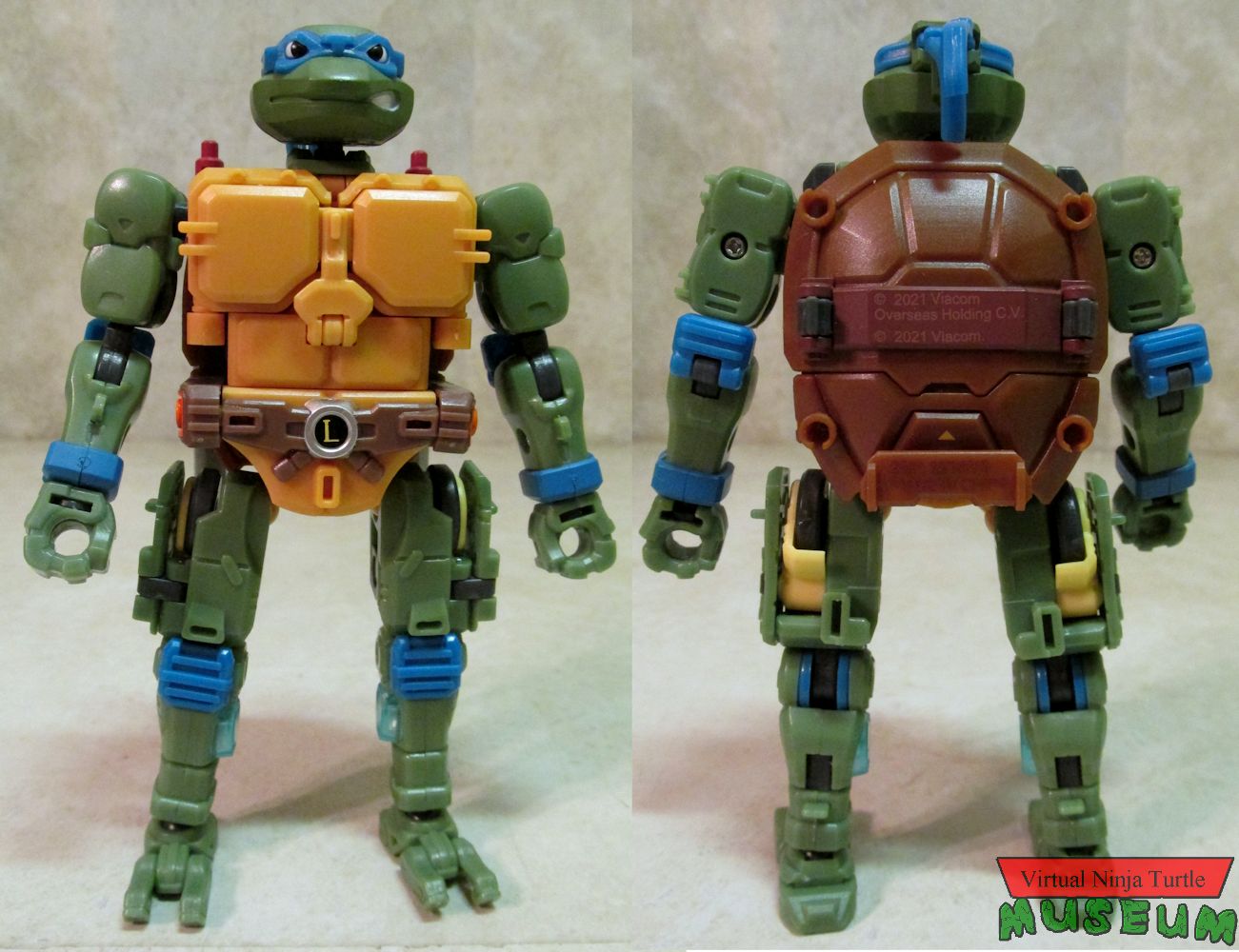 Leonardo front and back