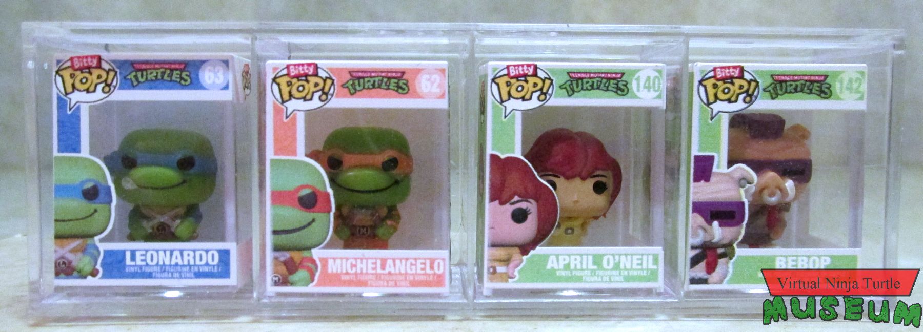 Pack One: Leonardo, Michelangelo & April with Bebop Chase