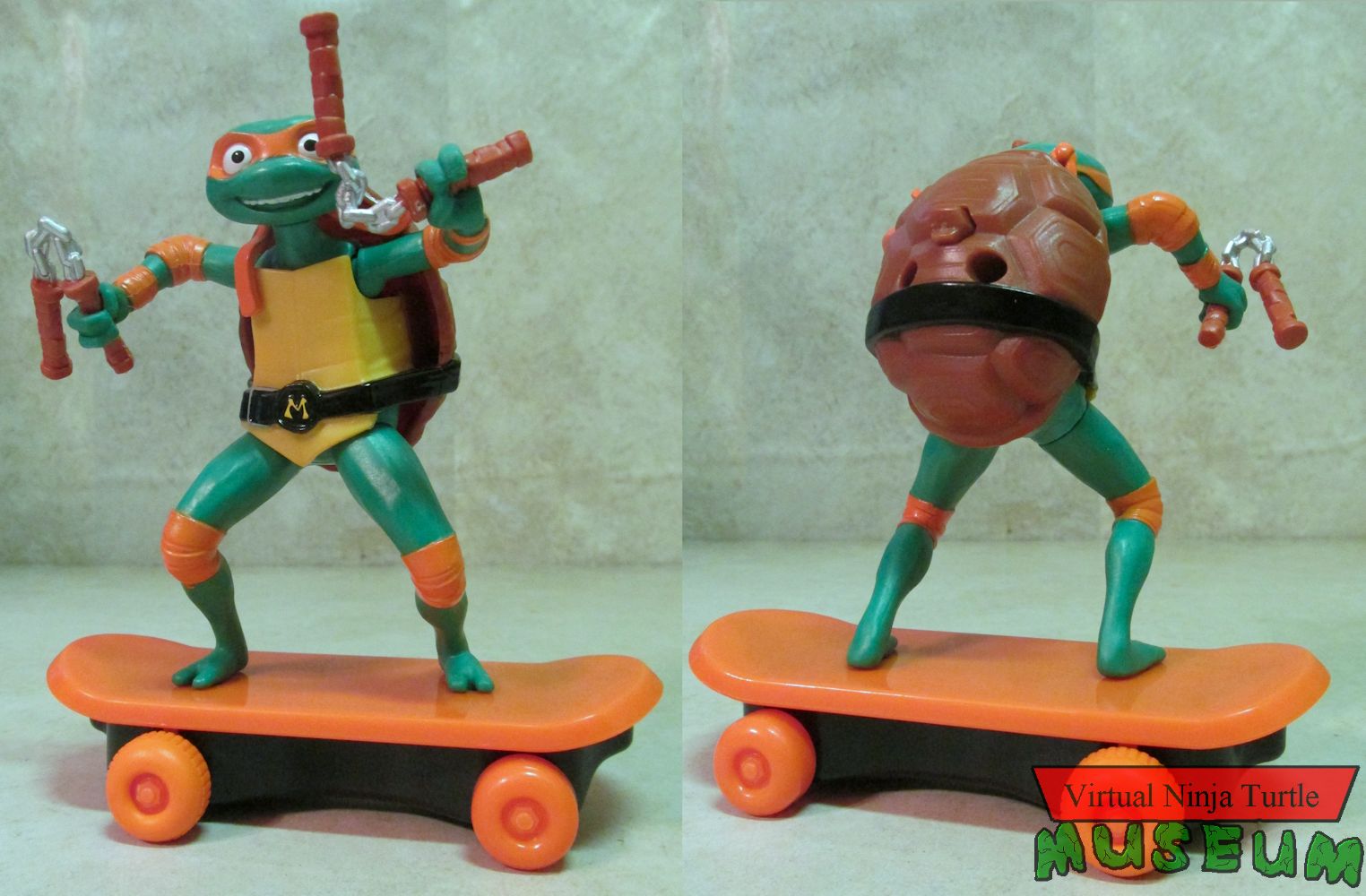 Sewer Shredder Michelangelo front and back