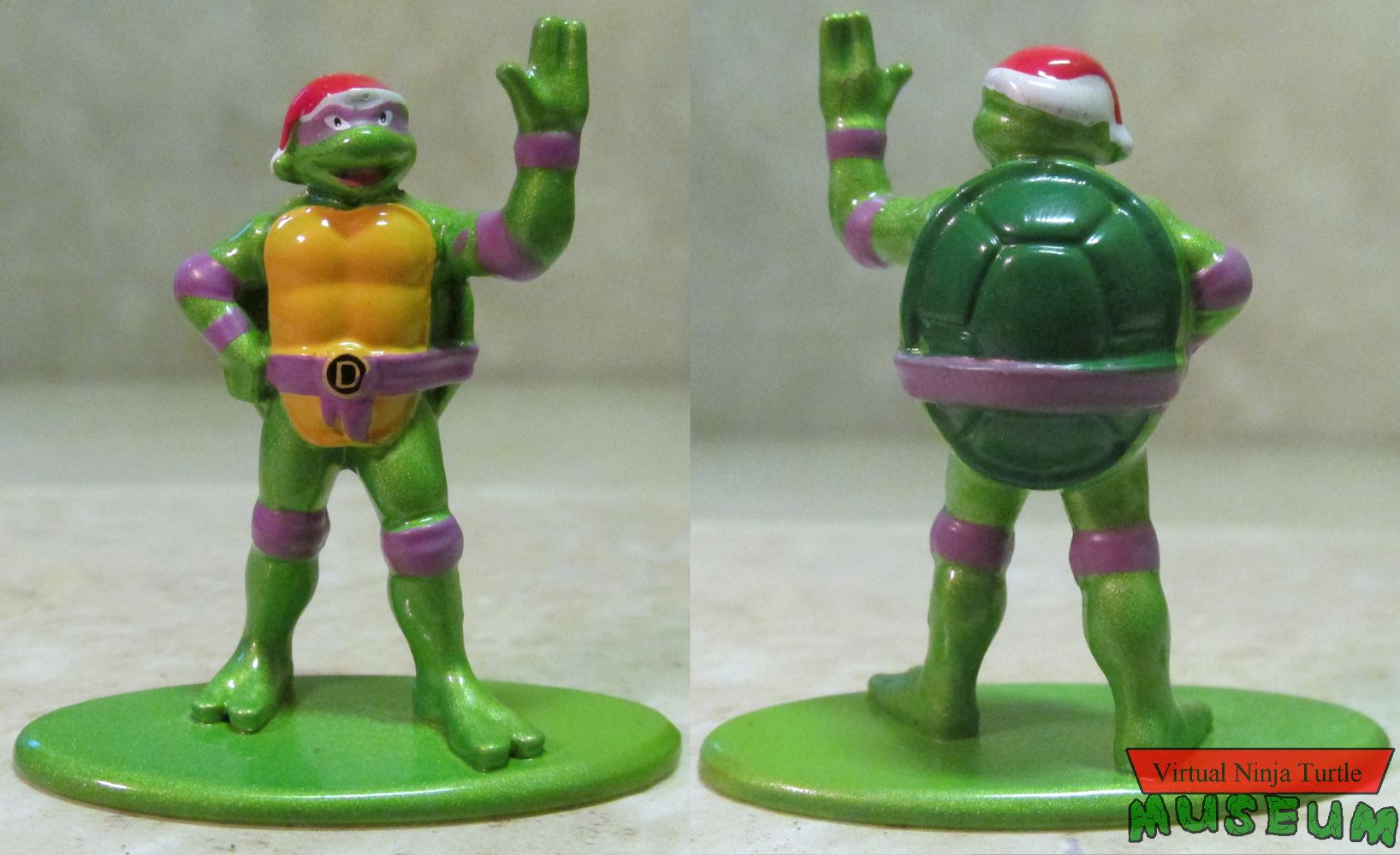 Santa Donatello front and back