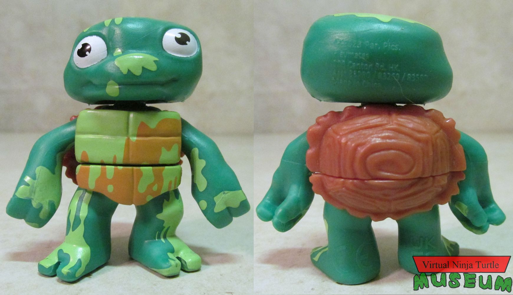 Turtle Tot Michelangelo front and back