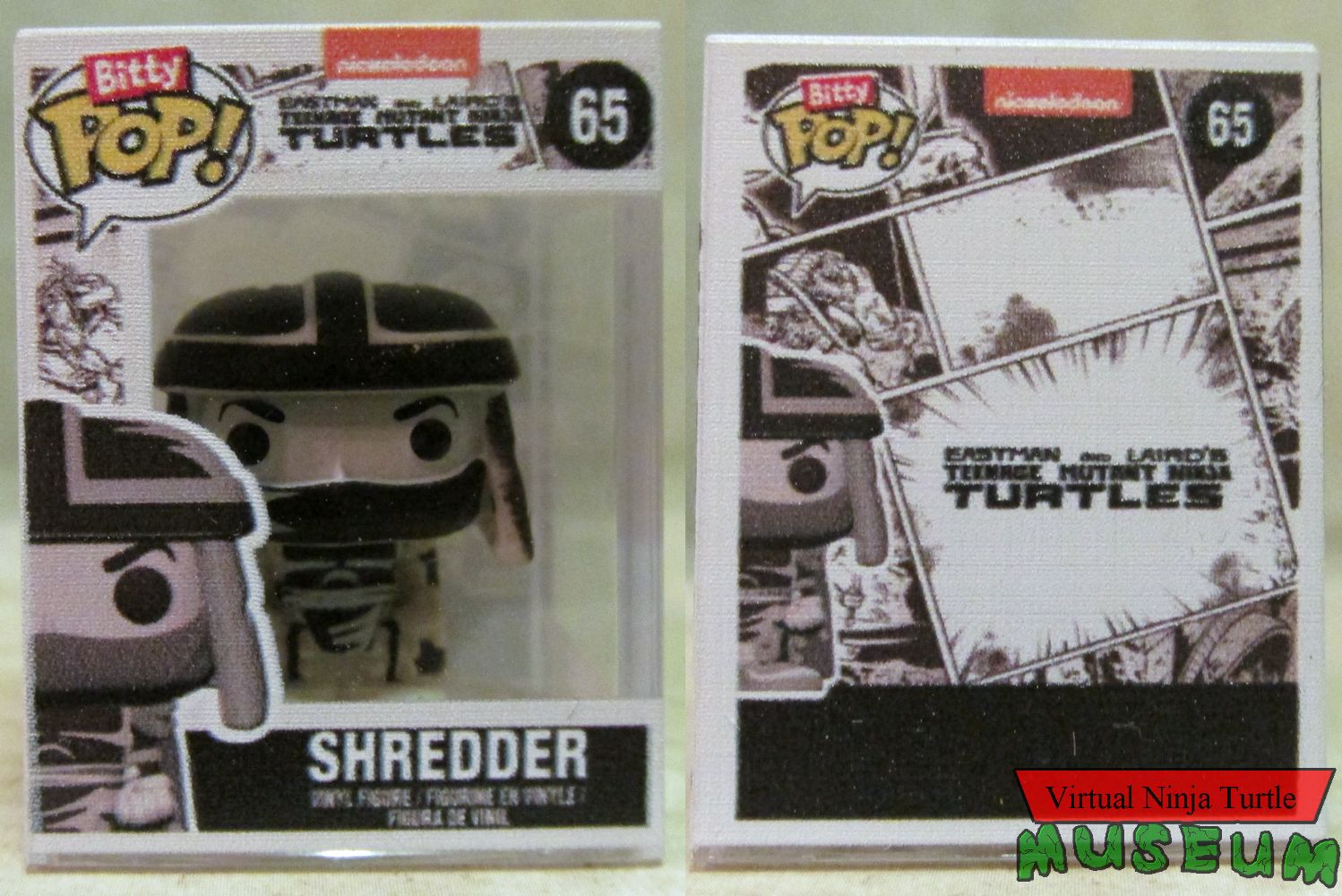 Shredder in case front and back