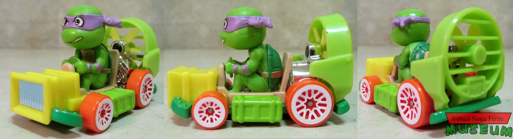 Racer Verse Donatello front, side and rear view