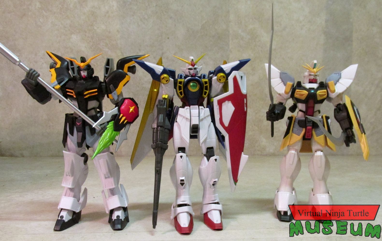 Sandrock, Deathscyth and Wing Gundams