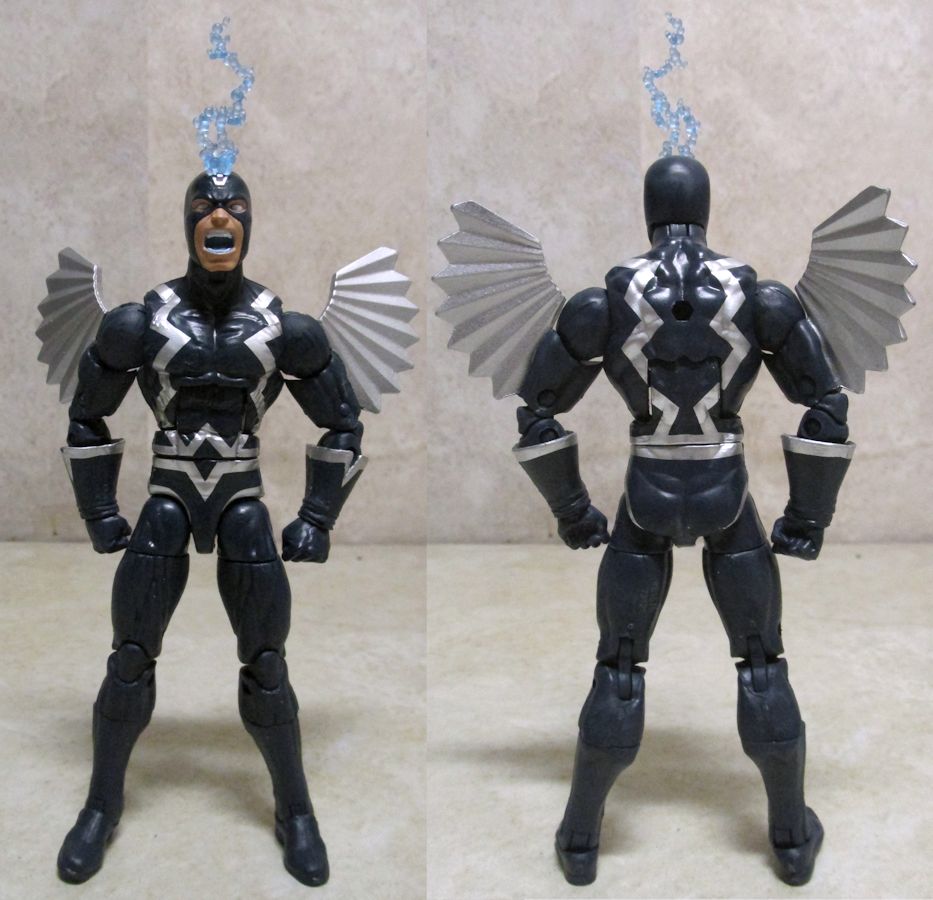 Black Bolt front and back