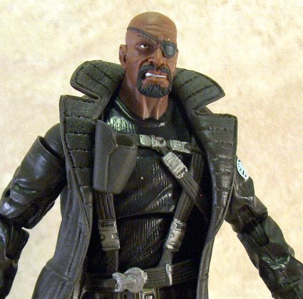 Nick Fury close up