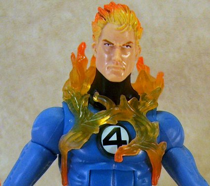 Human Torch close up