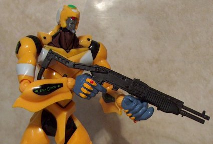 Unit 00 yellow with shotgun