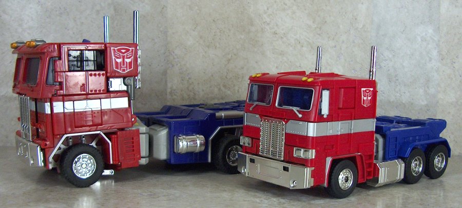 Optimus Prime version 1 and 2